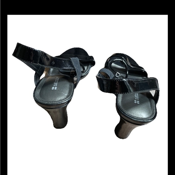 2/$30 Naturalizer Pump Heels Sandal Dress Shoes Women's 7.5 Black Comfort EUC - Picture 5 of 8